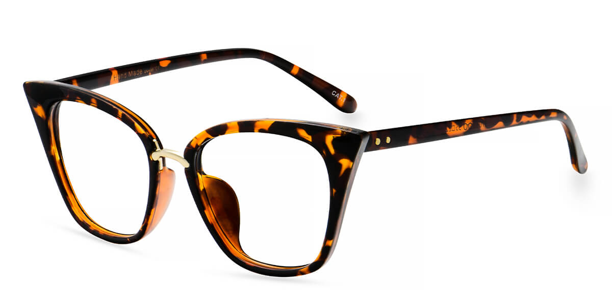 97093 Cat-eye Tortoise Eyeglasses Frames | Leoptique
