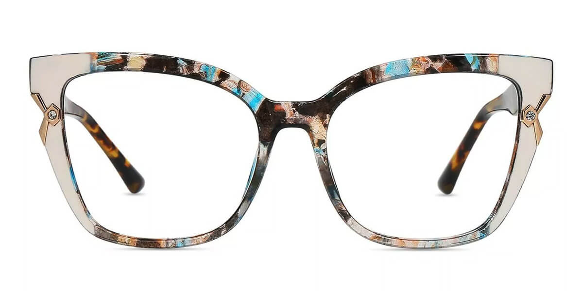 87312 Cat-eye Butterfly Floral Eyeglasses Frames | Leoptique