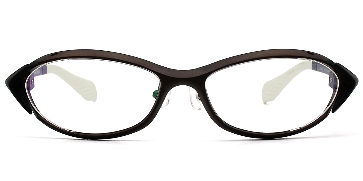 Lto 6501 Oval Brown Eyeglasses Frames Leoptique