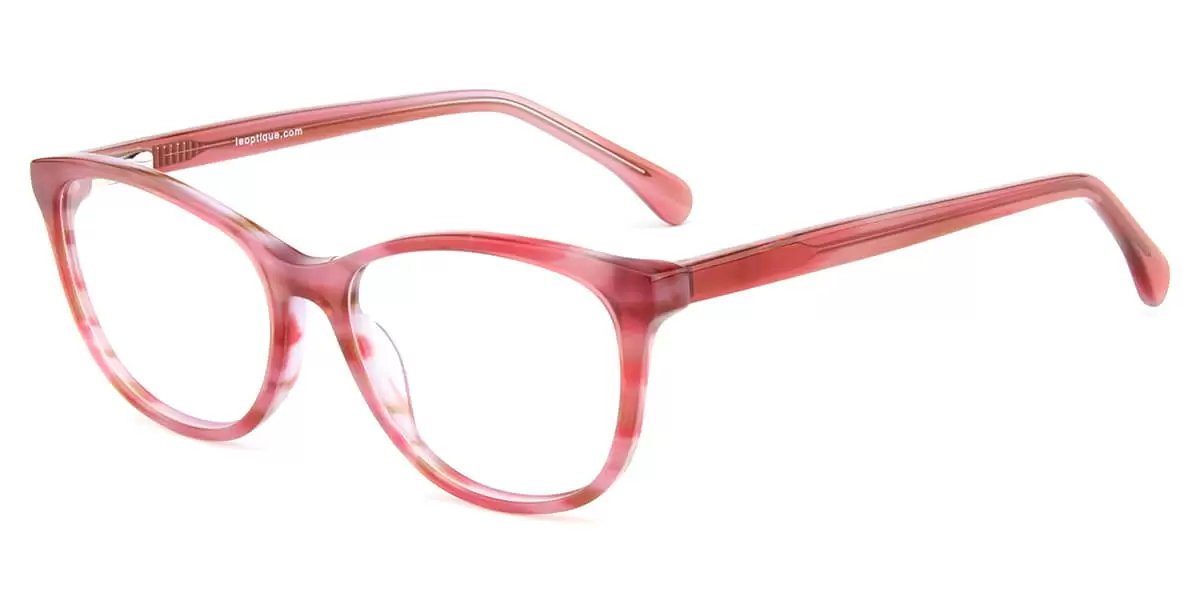 WD1018 Oval Wayfarer Striped Eyeglasses Frames | Leoptique