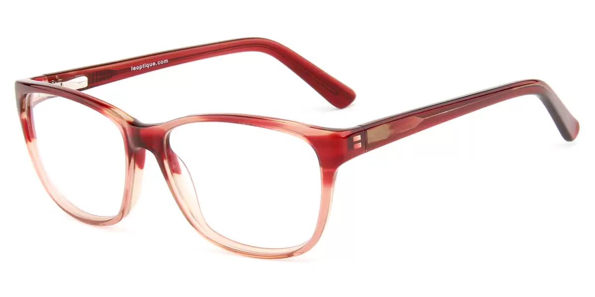 WD2004 Oval Wayfarer Pink Eyeglasses Frames | Leoptique