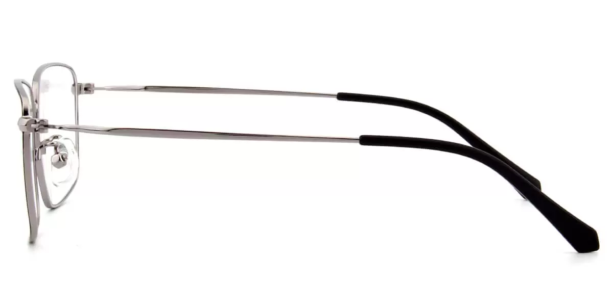L5615 Rectangle Black Eyeglasses Frames | Leoptique