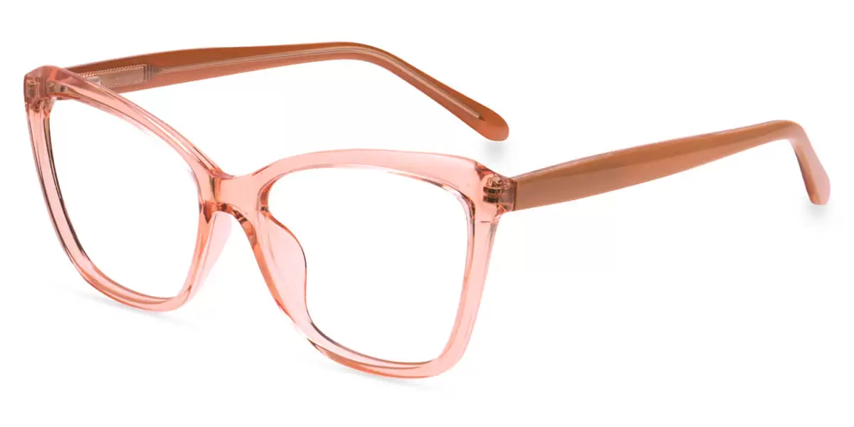 W2006 Cat-eye Wayfarer Pink Eyeglasses Frames | Leoptique