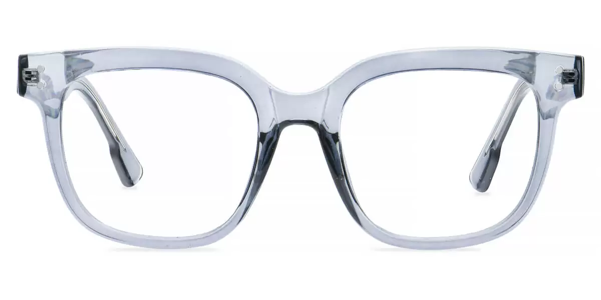 92330 Oval Gray Eyeglasses Frames Leoptique