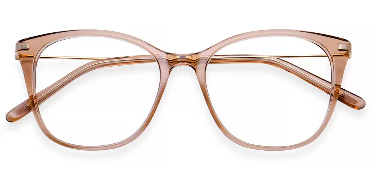 XN-2051 Square Brown Eyeglasses Frames | Leoptique