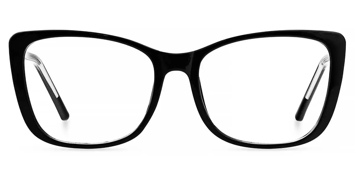 92358 Rectangle Butterfly Black Eyeglasses Frames | Leoptique