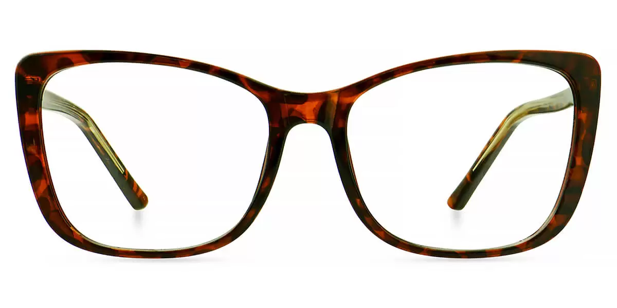 92358 Rectangle Butterfly Tortoise Eyeglasses Frames | Leoptique