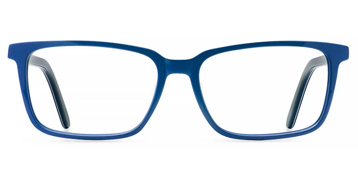 H5084 Rectangle Blue Eyeglasses Frames | Leoptique