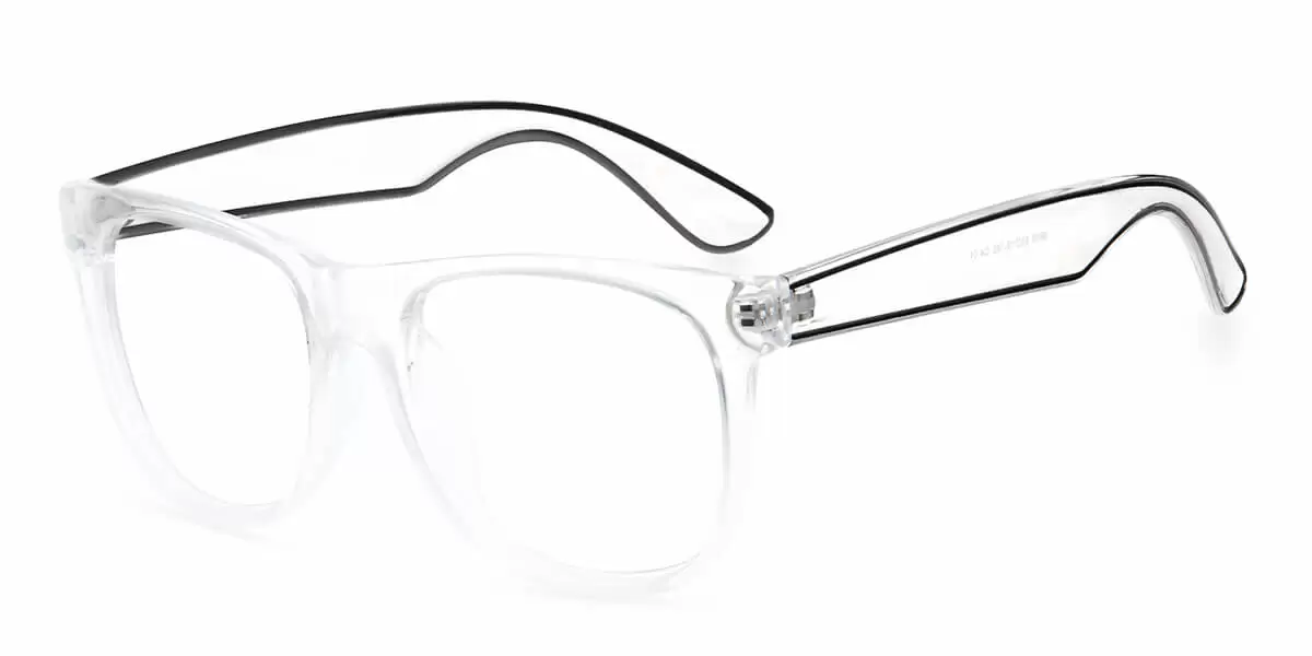 9618 Square Clear Eyeglasses Frames | Leoptique
