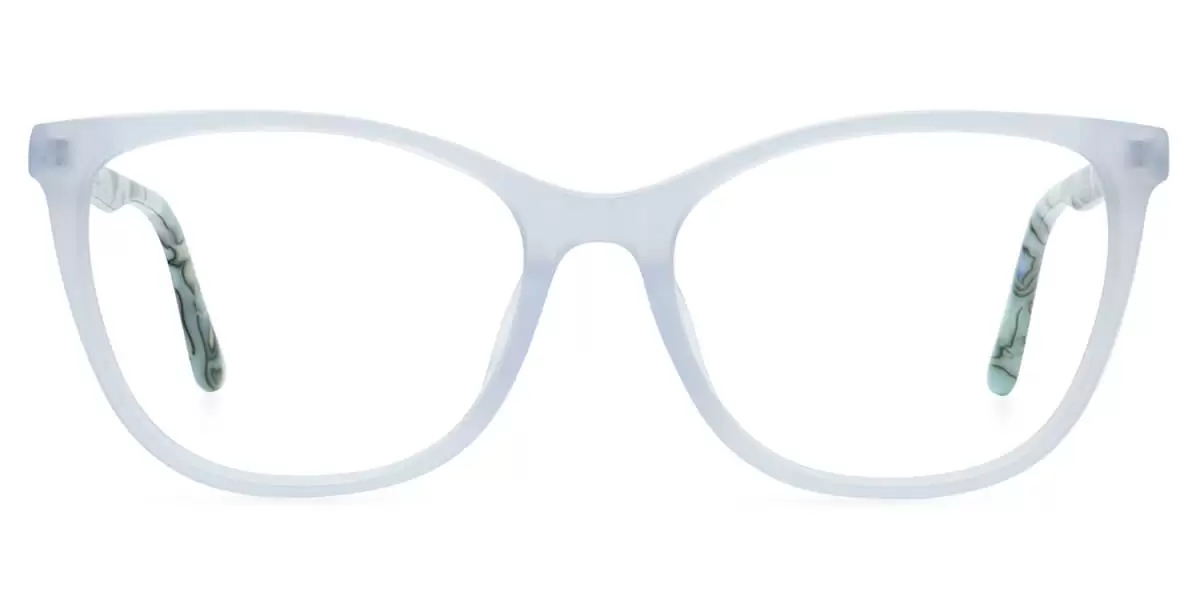 H5088 Oval White Eyeglasses Frames | Leoptique