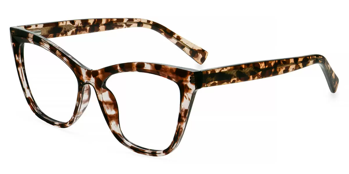 W2021 Cat-eye Butterfly Floral Eyeglasses Frames | Leoptique