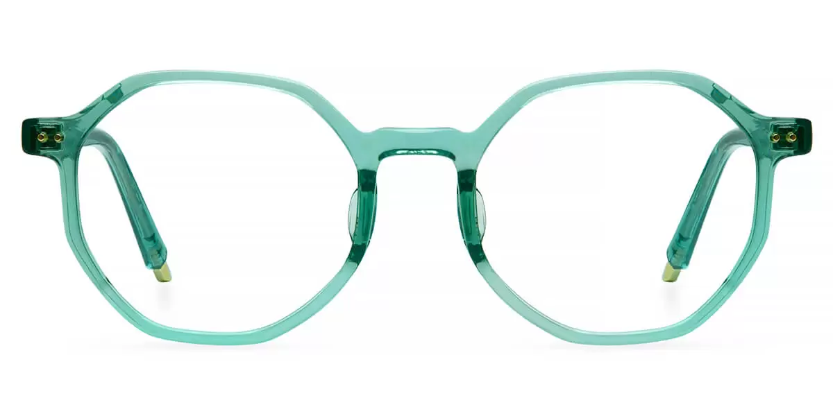 Ch2812 Oval Green Eyeglasses Frames Leoptique