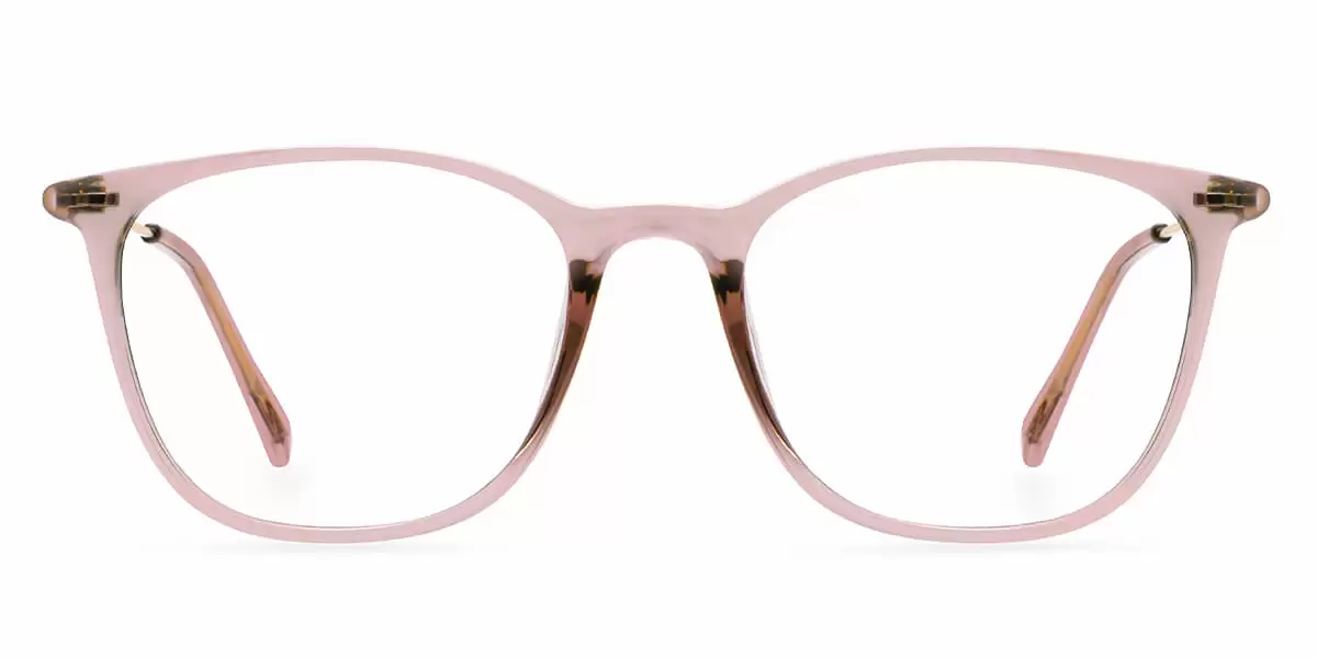 TR1889 Oval Pink Eyeglasses Frames | Leoptique