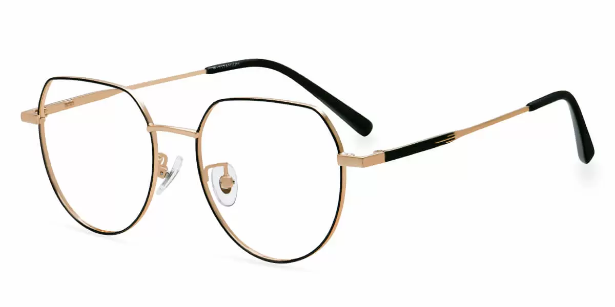 9139 Round Black Eyeglasses Frames | Leoptique