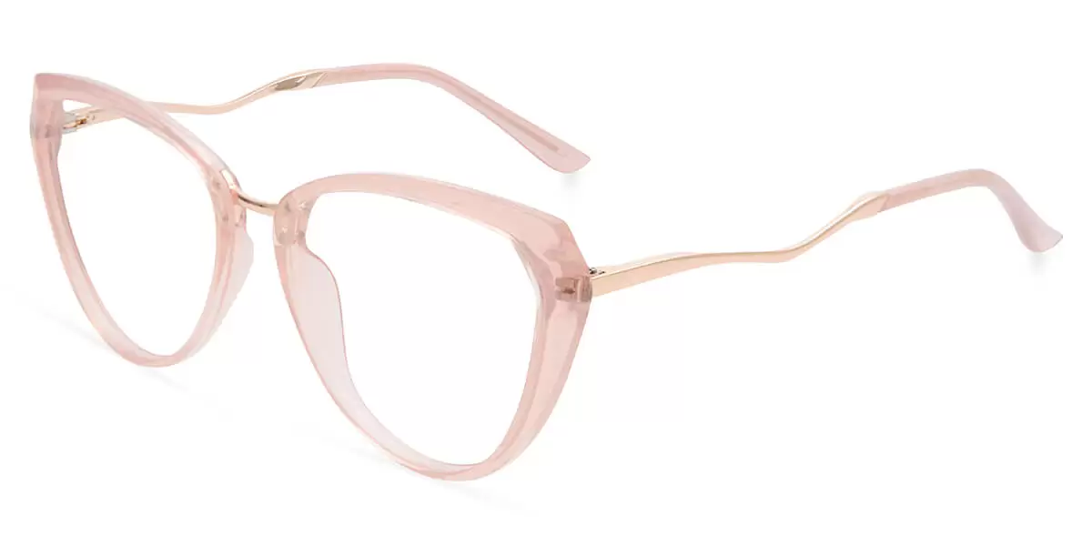 87072 Oval Pink Eyeglasses Frames | Leoptique