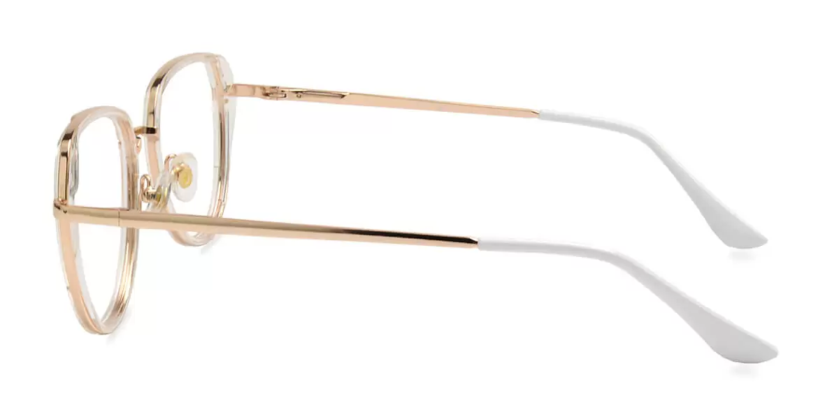 87052 Oval Clear Eyeglasses Frames Leoptique