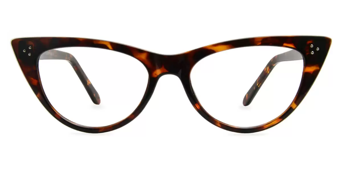 WY-Z1008 Cat-eye Tortoise Eyeglasses Frames | Leoptique
