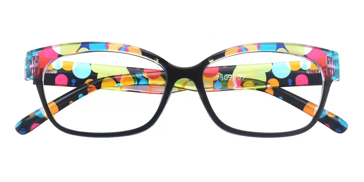 7809609 Oval Floral Eyeglasses Frames Leoptique 1150