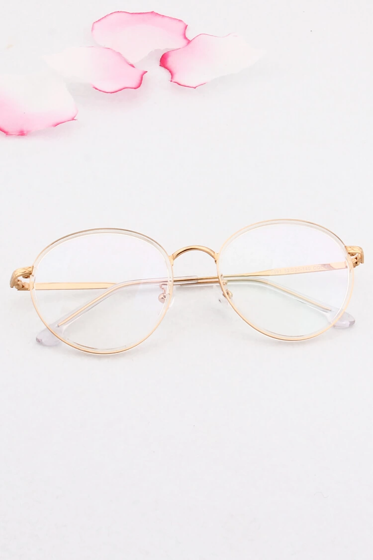 7391 Round Clear Eyeglasses Frames | Leoptique