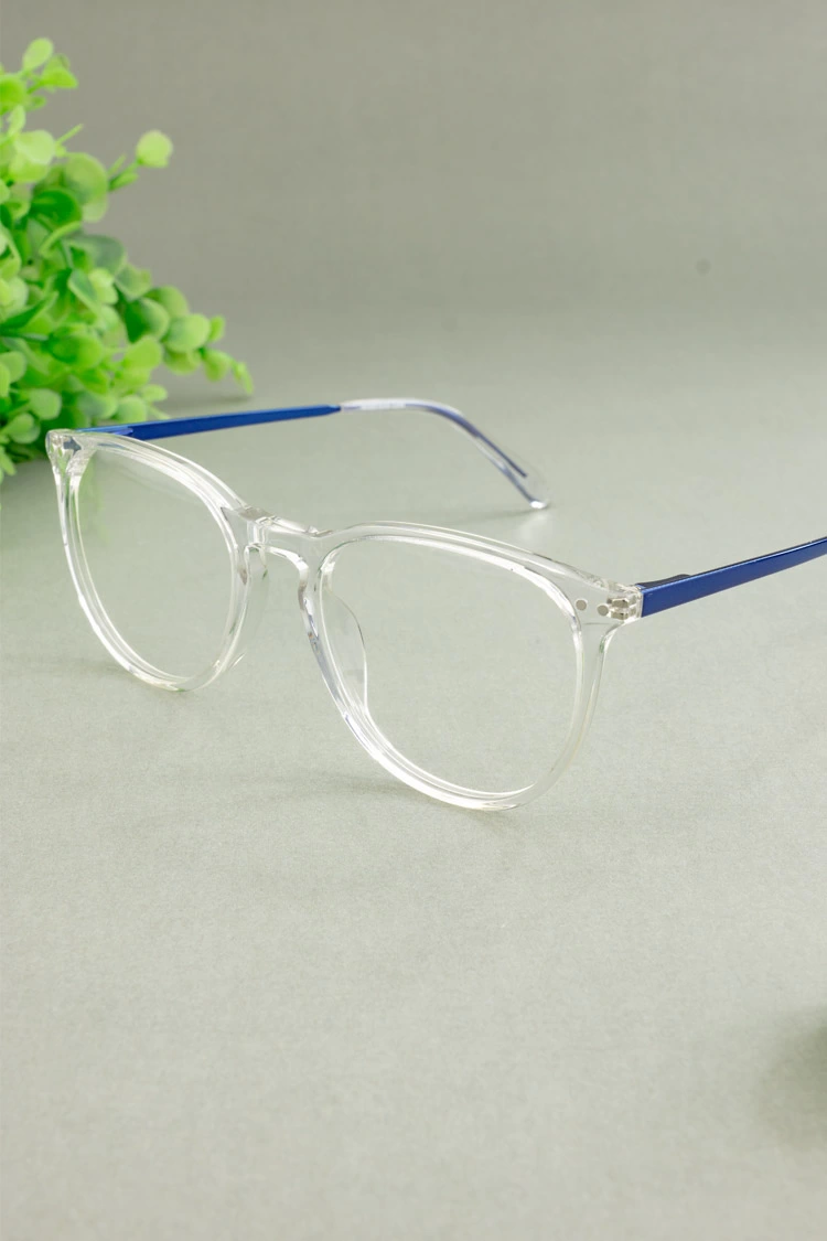 YC2059 Round Clear Eyeglasses Frames | Leoptique
