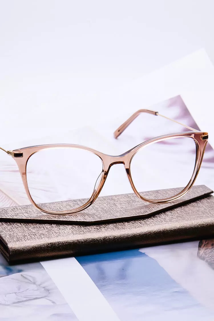 Xn 2051 Square Brown Eyeglasses Frames Leoptique