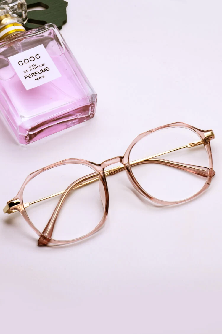 Tr1769 Round Brown Eyeglasses Frames Leoptique