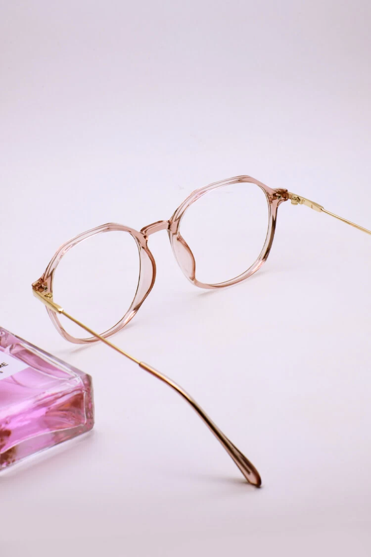 Tr1769 Round Brown Eyeglasses Frames Leoptique