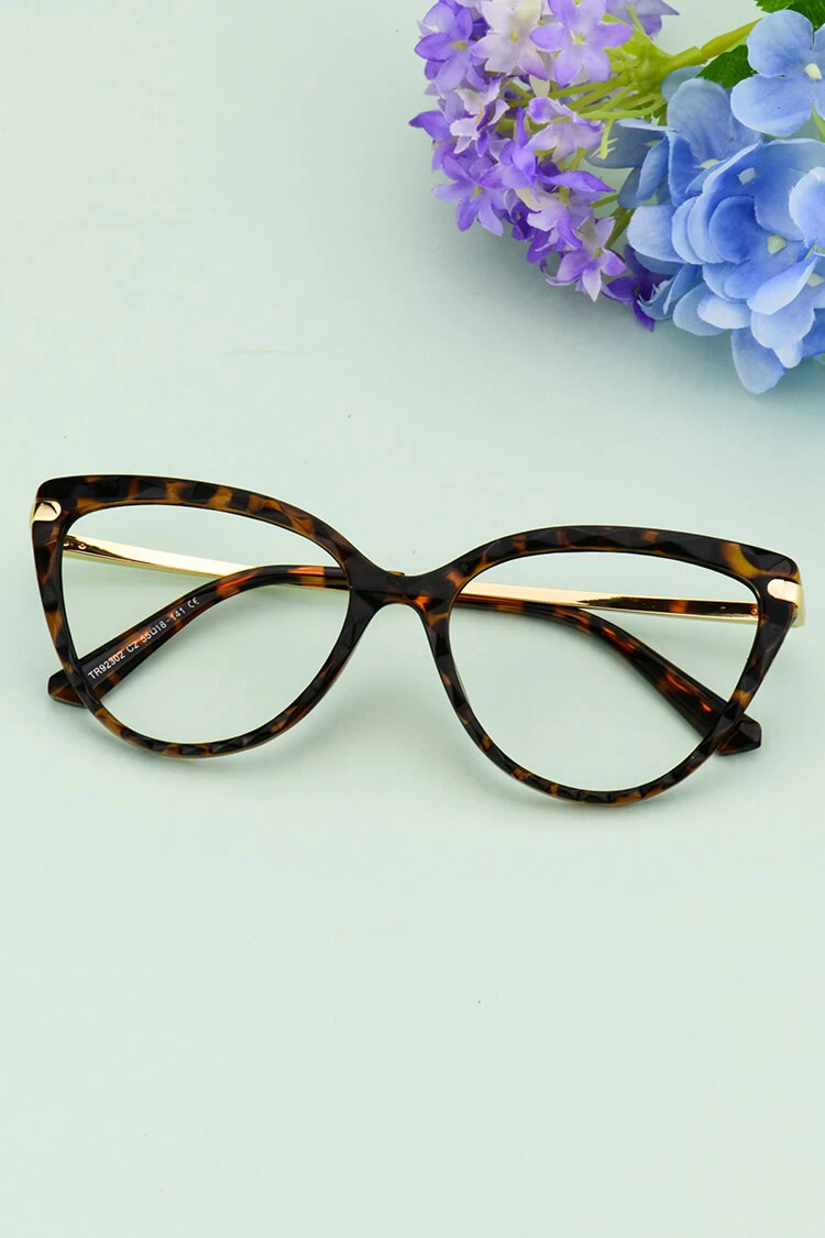 92302 Cat-eye Tortoise Eyeglasses Frames | Leoptique