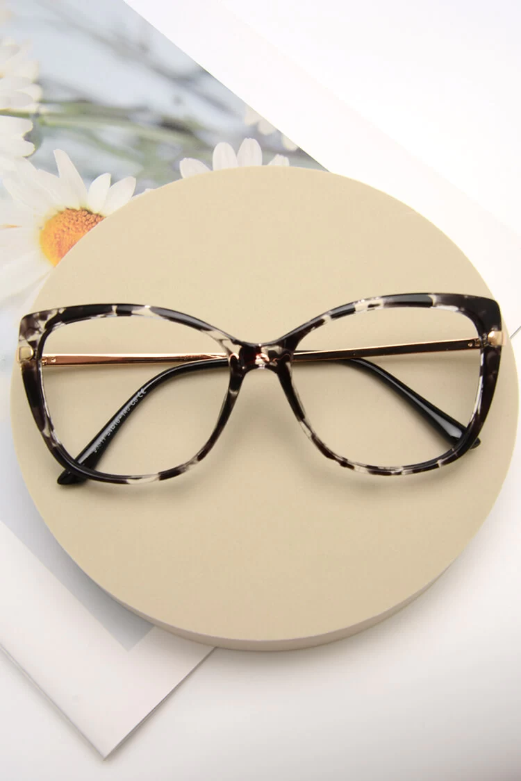 93311 Rectangle Butterfly Tortoise Eyeglasses Frames | Leoptique