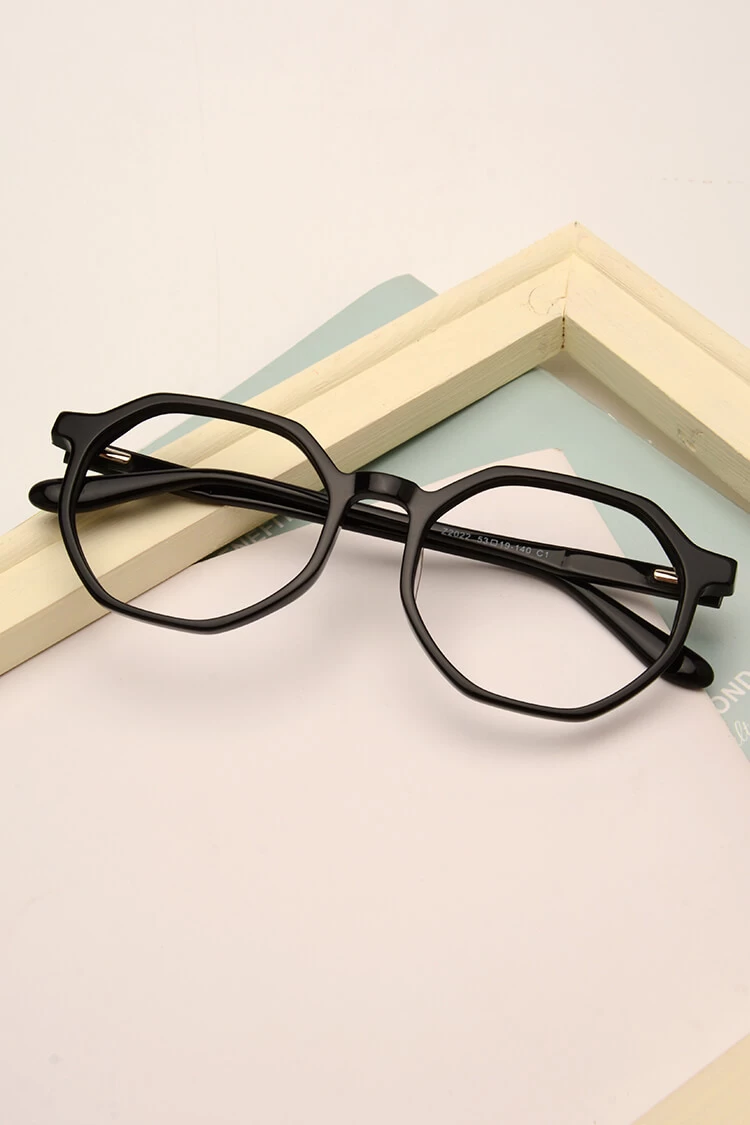 Z2022 Round Black Eyeglasses Frames | Leoptique